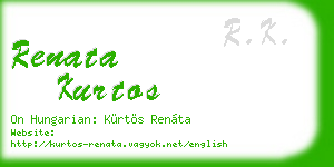 renata kurtos business card