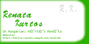 renata kurtos business card